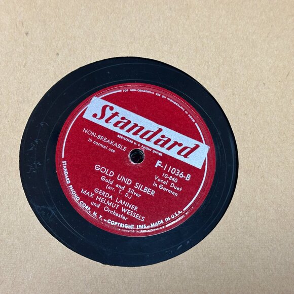 Vintage 78 RPM Record Album Book w/ 10 Shellac Discs Red Embossed VG German - Picture 8 of 14